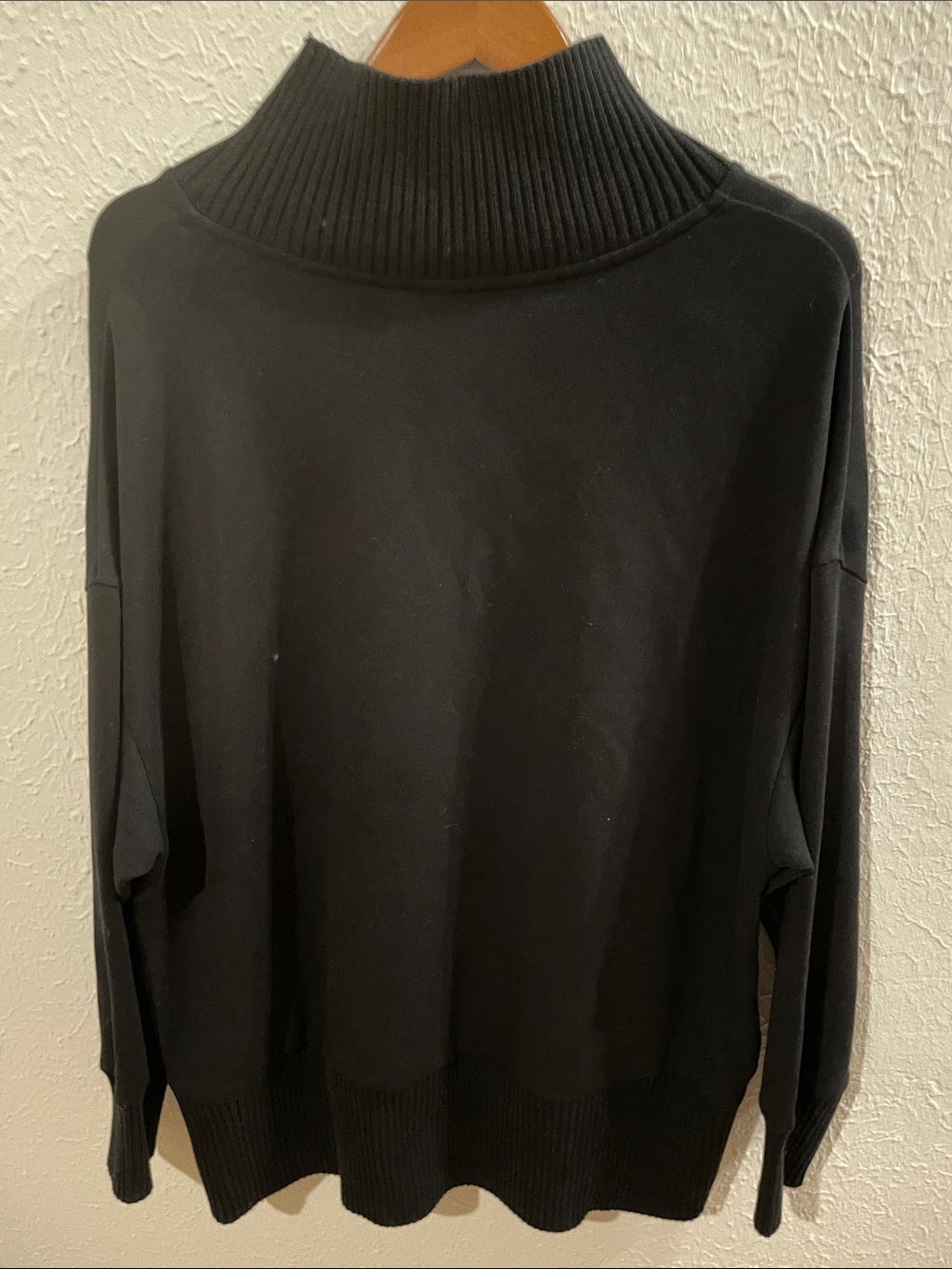 VARLEY Barker High Neck Black DoubleSoft Sweatshirt Size Large, NWT - Picture 5 of 11